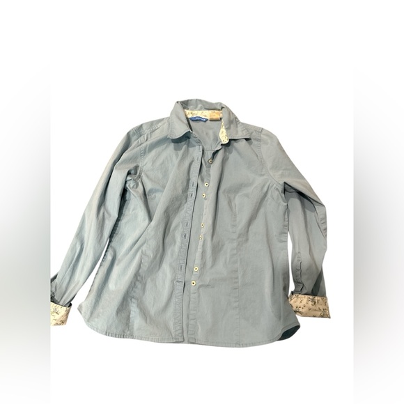 Dockers Women’s Button-Up Shirt – Classic Y2K Style with Floral Trim – Size L - Picture 5 of 7